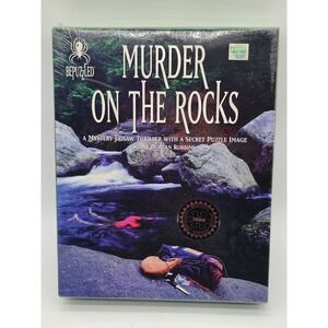 Bepuzzled Murder on the Rocks Mystery Jigsaw Secret Puzzle Image 1994 Brand New